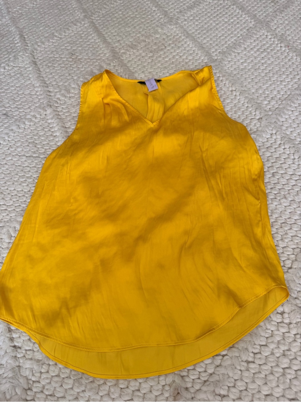 Banana Republic Yellow V-Neck Sleeveless Camisole